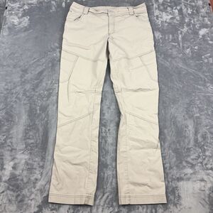 Outdoor Research Pants  Womens Sz 12 Beige Wadi Rum Cargo  Stretch Hiking *STAIN